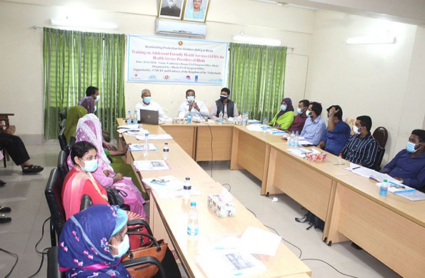 ভোলায় কৈশোর বান্ধব স্বাস্থ্য সেবার লক্ষ্যে কর্মশালা