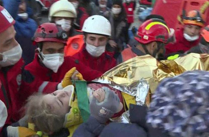তুরস্কে ভূমিকম্পের ৬৫ ঘণ্টা পর জীবিত শিশু উদ্ধার