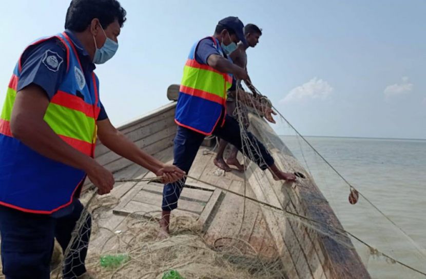 বরিশাল অঞ্চলে ২৫৮ কোটি টাকার জাল ও মাছ জব্দ, গ্রেপ্তার ৭০৯