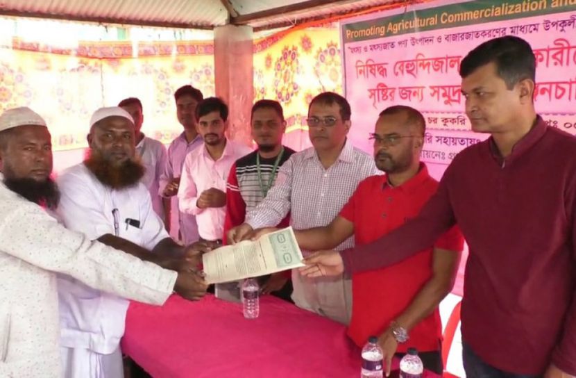 ভোলার চর কুকরি-মুকরিতে জেলেদের মাঝে সমুদ্রগামী নৌকা বিতরণ (ভিডিও)