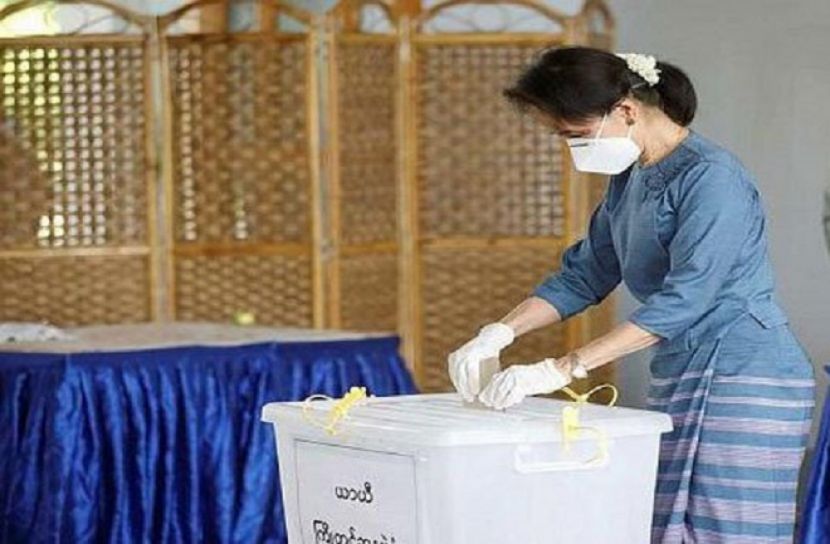 মিয়ানমার নির্বাচনে জয়ের পথে হাঁটছে অং সান সুচি