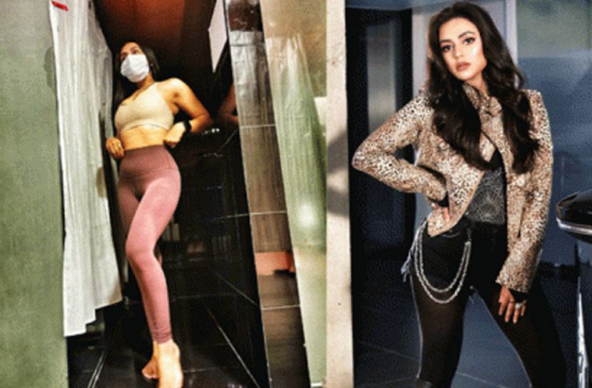 ‘টাইট’ পোশাকে ঝড় তুললেন নুসরাত ফারিয়া