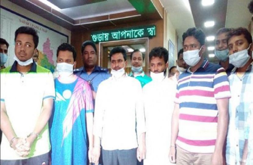 বগুড়া থেকে  দেশিয় অস্ত্রসহ ৭ শিবির নেতা গ্রেপ্তার