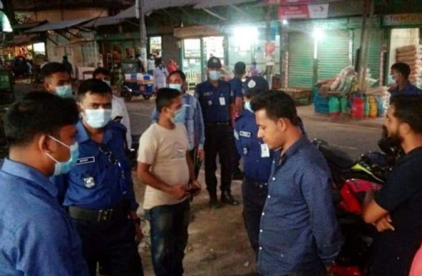 মাস্ক না পড়ায় ভোলায় ২৪ জনের জেল-জরিমানা