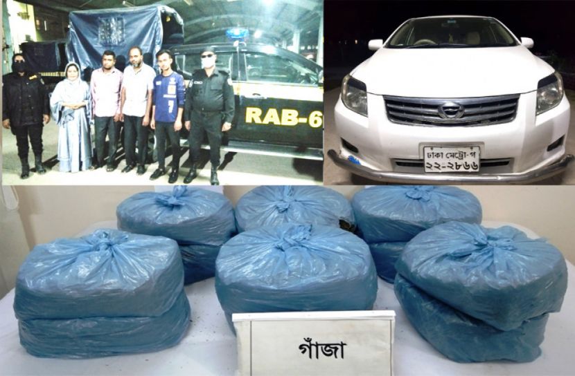 বাগেরহাটে ২৫ কেজি গাঁজাসহ আটক ৪