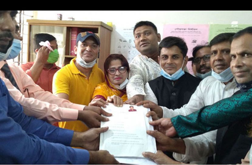 মধুখালিতে পৌরসভা নির্বাচনে মনোনয়নপত্র জমা