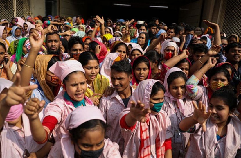 জর্ডানে বাংলাদেশি শ্রমিকদের বিক্ষোভ
