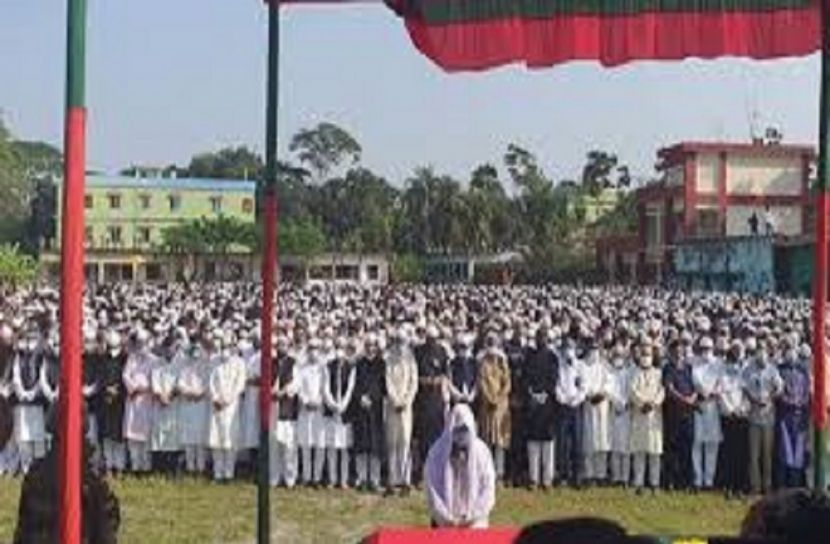 সাবেক ডেপুটি স্পিকার শওকত আলীর জানাজায় মানুষের ঢল