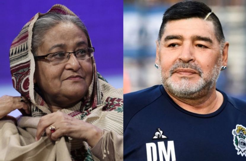 ভবিষ্যৎ ফুটবলারদের অনুপ্রেরণা হবেন ম্যারাডোনা : প্রধানমন্ত্রী