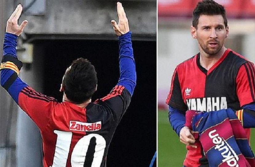 গোল করেই ম্যারাডোনাকে মেসির শ্রদ্ধা 