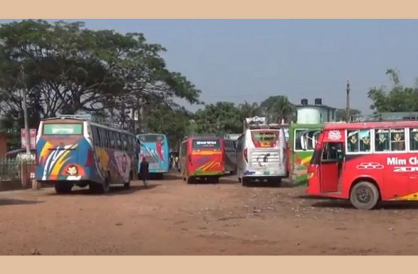 ঝালকাঠি-বরিশালসহ ১০ রুটে বাস চলাচল বন্ধ