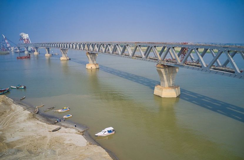 পদ্মা সেতুর ৬ কিলোমিটার দৃশ্যমান