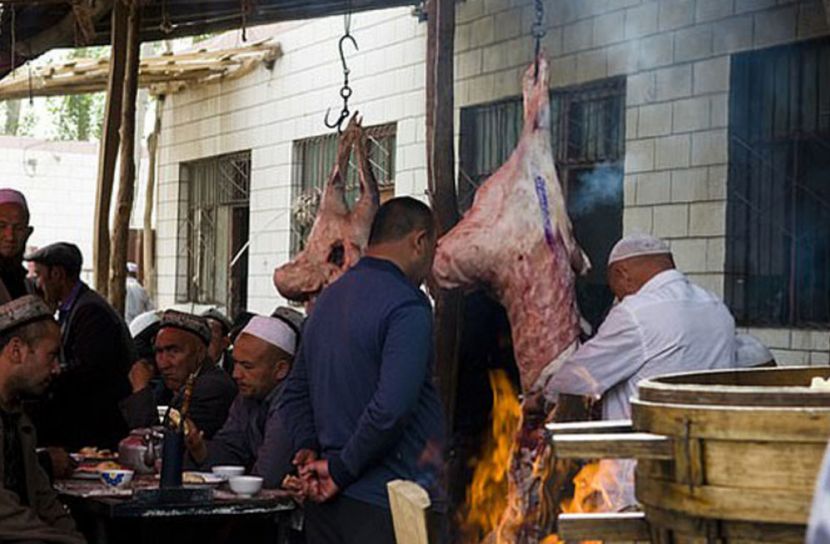 উইঘুর মুসলানদের জোরপূর্বক শূকর খাওয়াচ্ছে চীন!