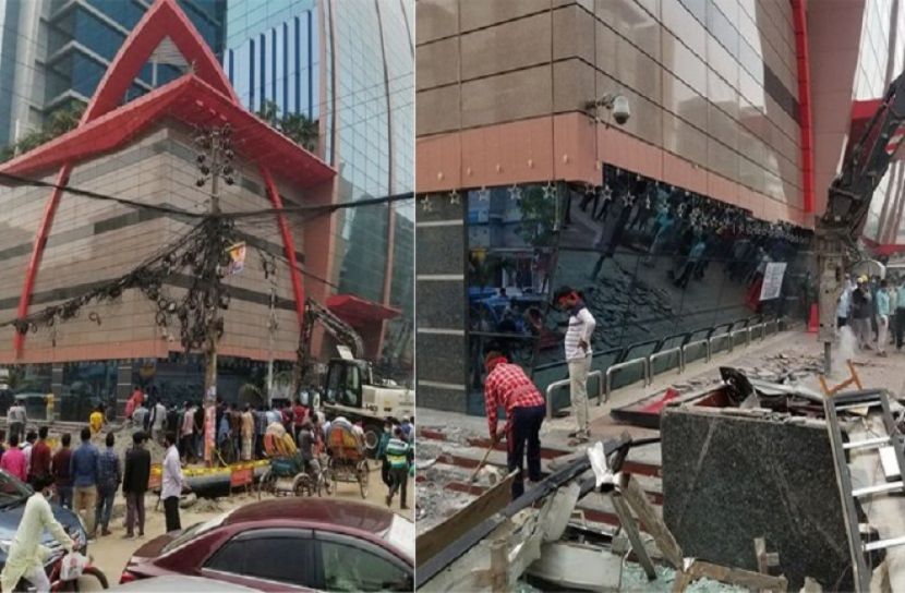 গোল্ডেন মনিরের জমজম টাওয়ার ভাঙছে রাজউক