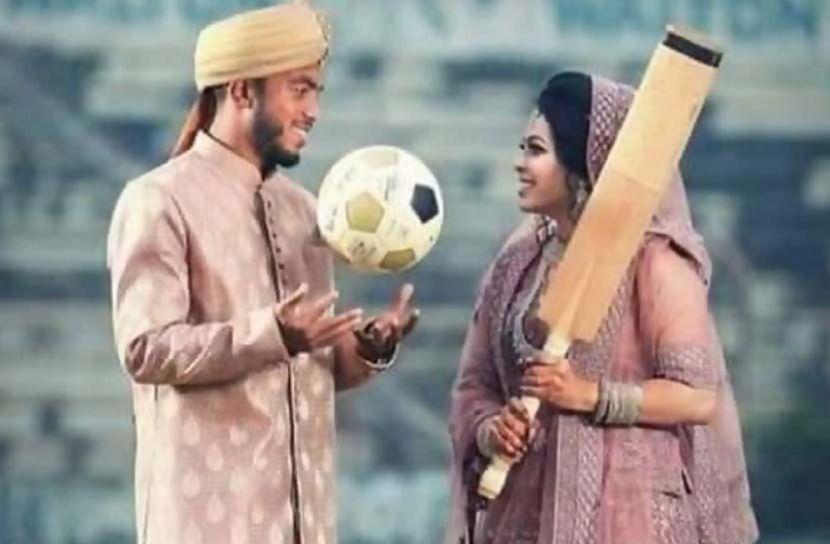 ক্রিকেটার অর্থিকে বিয়ে করলেন ফুটবলার সুফিল