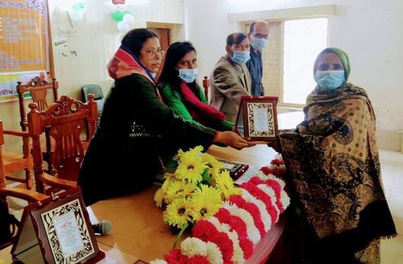 বোয়ালমারীতে জয়িতাদের সংবর্ধনা 