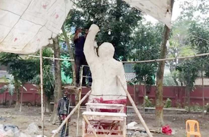 কুষ্টিয়ায় বঙ্গবন্ধুর দ্বিতীয় ভাস্কর্যের নির্মাণ কাজ শুরু