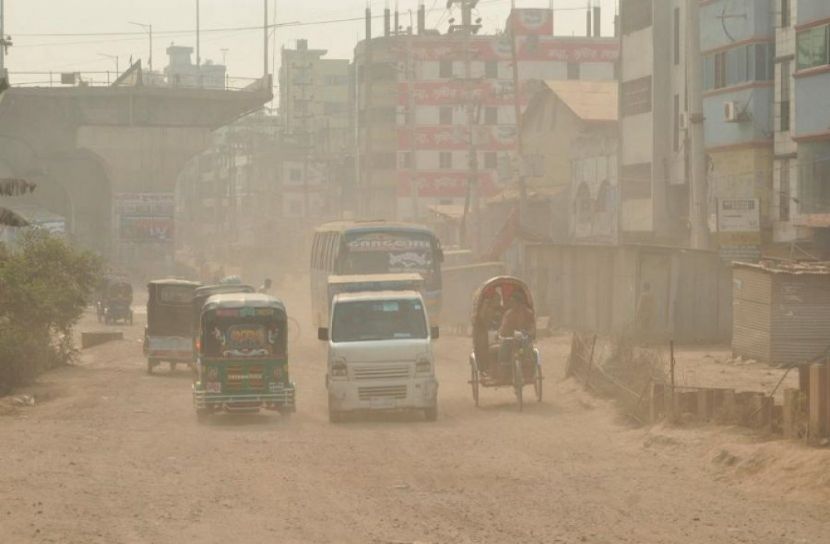 রাজধানীতে গত ৫ বছরে সর্বোচ্চ বায়ুদূষণের রেকর্ড