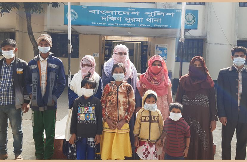 সিলেটে উদ্ধার ১১ রোহিঙ্গাকে ফেরত কক্সবাজারে