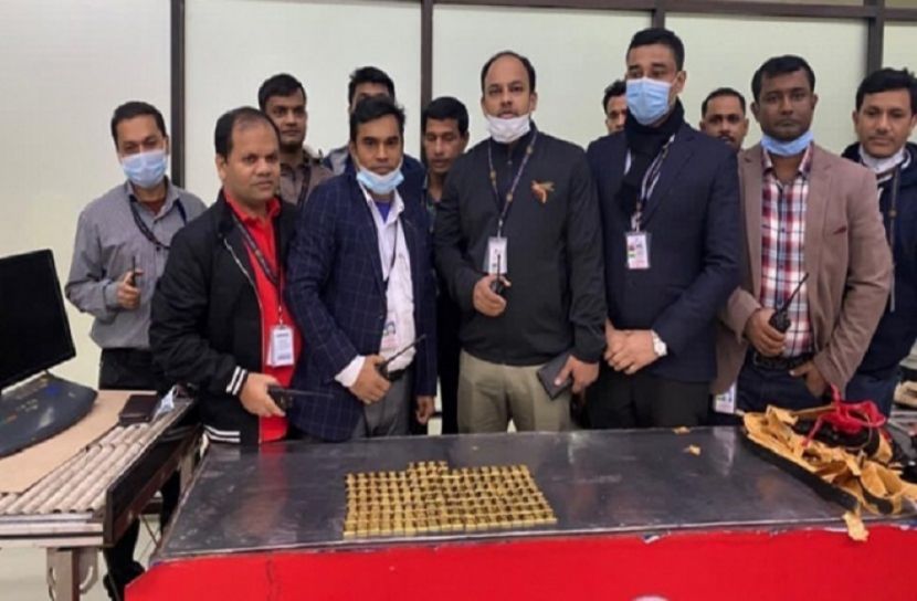 শাহজালালে ১৫ কেজি স্বর্ণের বারসহ আটক ১