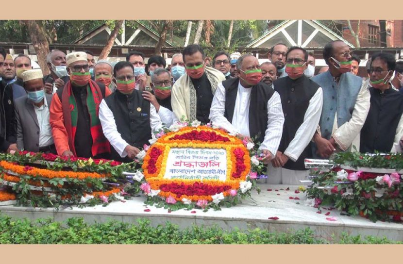 বঙ্গবন্ধুর সমাধিতে আওয়ামী লীগসহ বিভিন্ন সংগঠনের শ্রদ্ধা
