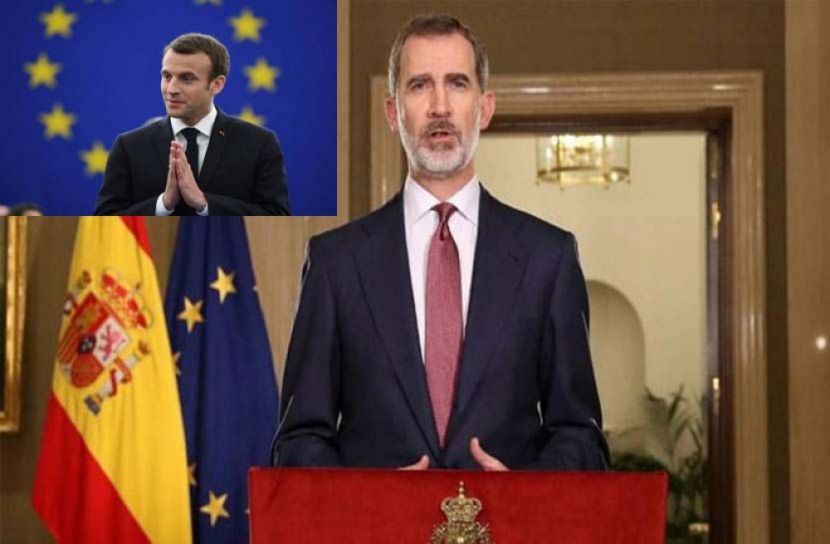 করোনা আক্রান্ত ম্যাক্রোঁ কোয়ারেন্টাইনে স্পেনের প্রধানমন্ত্রী