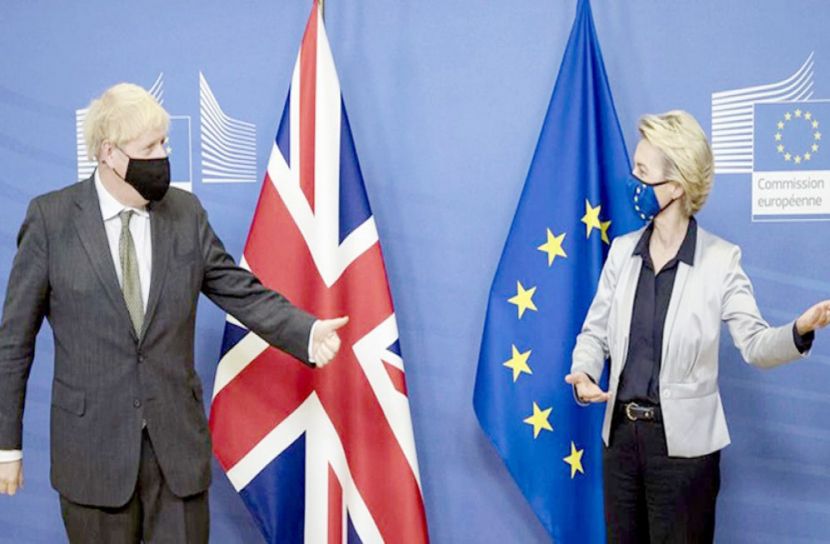 অবশেষে ব্রেক্সিট বাণিজ্য চুক্তি সম্পন্ন