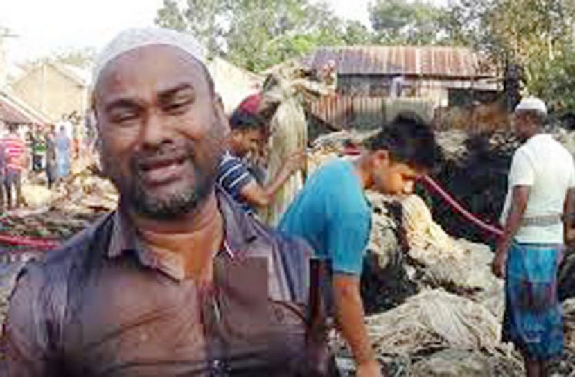 নড়িয়ায় ৯টি পাটের গুদাম পুড়ে ছাই