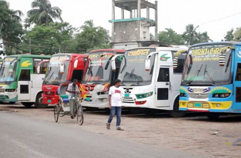 ৪ দিন পর শেরপুর-ঢাকা রুটে বাস চলাচল শুরু