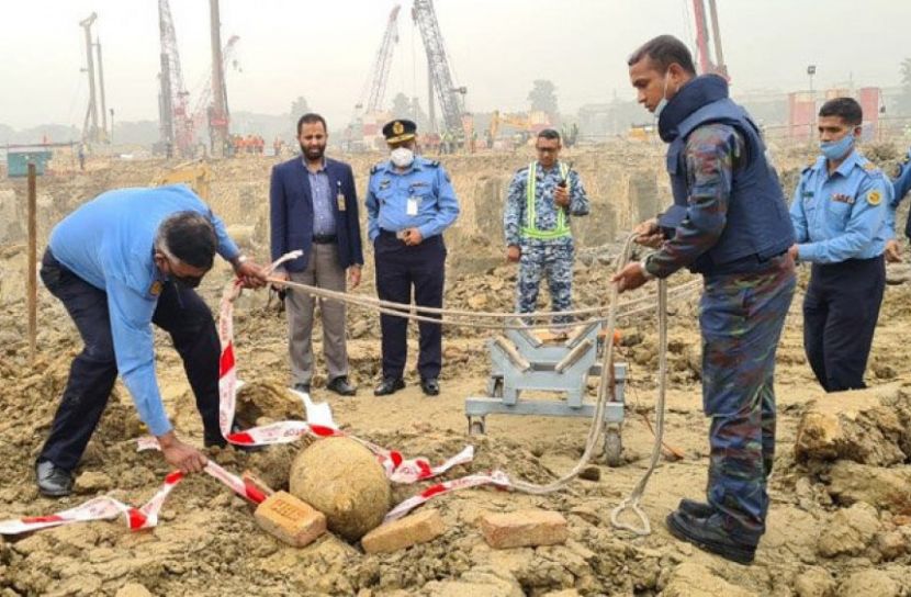 শাহজালালে আবারও ২৫০ কেজির বোমা উদ্ধার