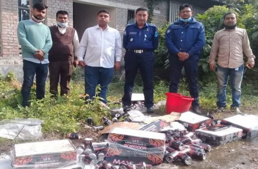 মুন্সীগঞ্জে প্রায় ৭ লাখ টাকার মাদক ধ্বংস