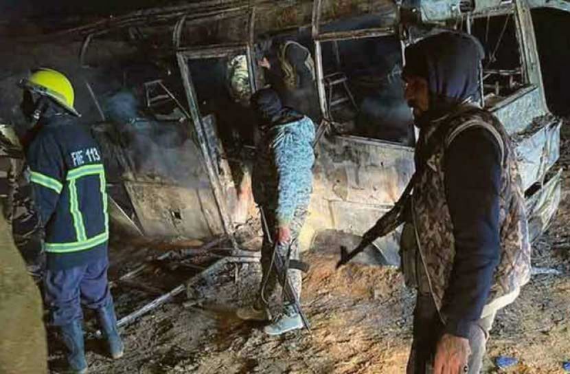 সিরিয়ায় যাত্রীবাহী বাসে সন্ত্রাসী হামলায় নিহত ২৮