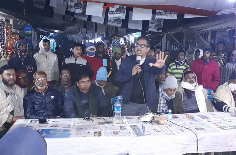 বোয়ালমারী পৌর নির্বাচন উপলক্ষে লিয়াকত শিকদারের পথসভা