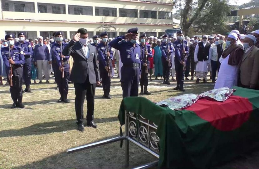 বীর মুক্তিযোদ্ধা মো. শাজাহান মিয়ার দাফন সম্পন্ন