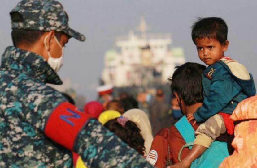 ইয়াঙ্গুনে ১শ রোহিঙ্গা আটক