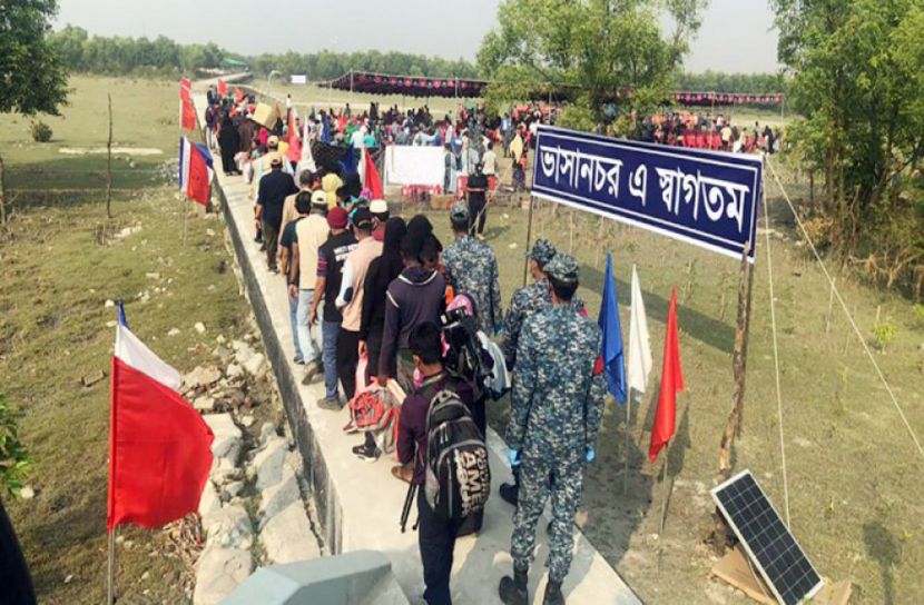আগ্রহী রোহিঙ্গাদের ভাসানচরে পাঠানো হচ্ছে : প্রধানমন্ত্রী