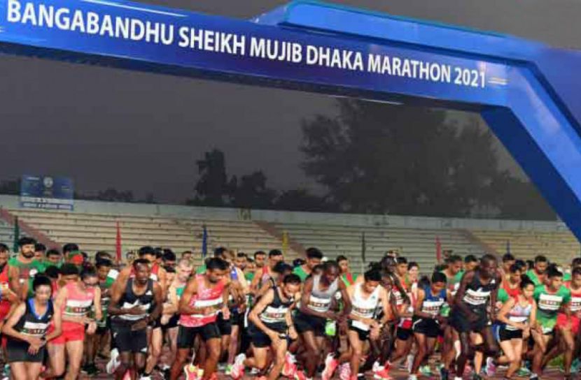 ২০০ দেশ-বিদেশি দৌড়বিদে বঙ্গবন্ধু ম্যারাথন অনুষ্ঠিত