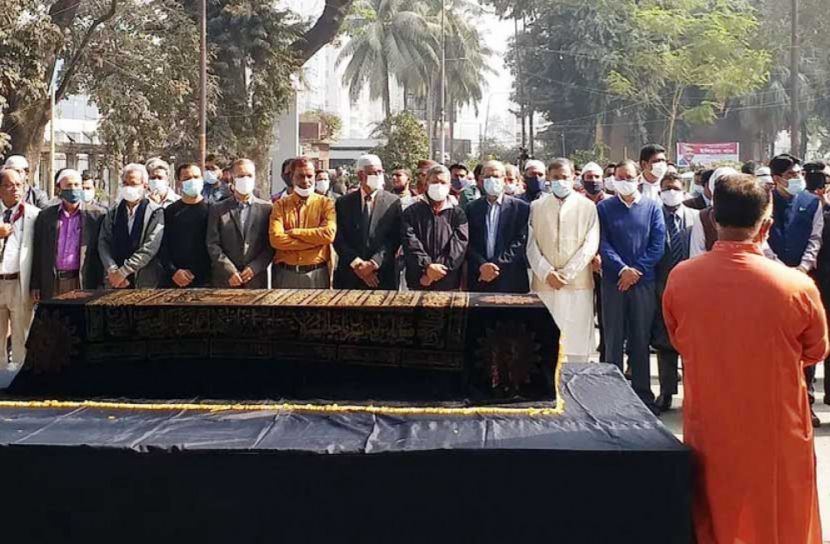 প্রেসক্লাবে মিজানুর রহমানের জানাজা অনুষ্ঠিত