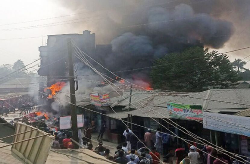 নরসিংদীতে অগ্নিকাণ্ডে কোটি টাকার ক্ষয়ক্ষতি