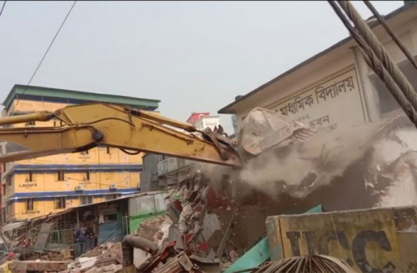 খুলনা নগরীতে উচ্ছেদ অভিযান