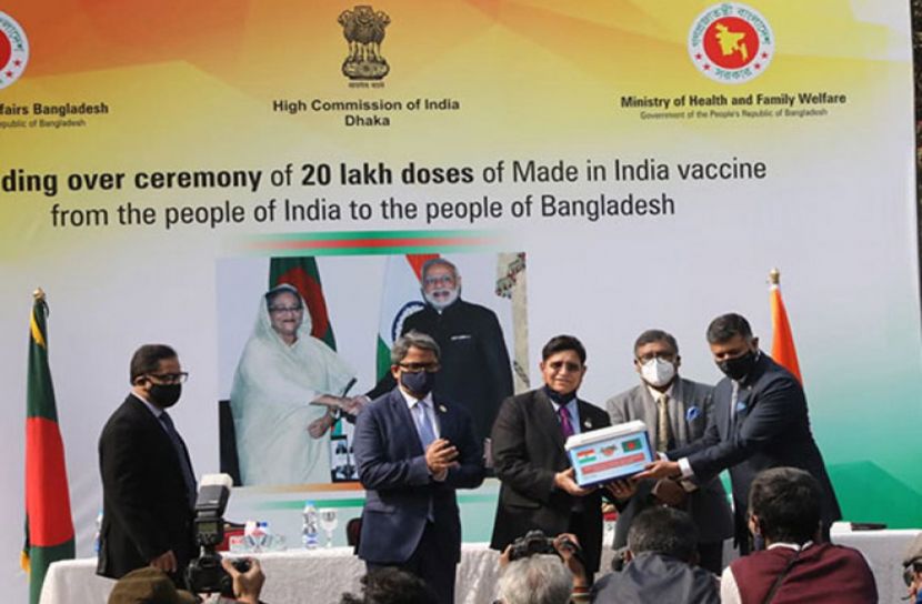 আনুষ্ঠানিক করোনার টিকা হস্তান্তর করলো ভারত