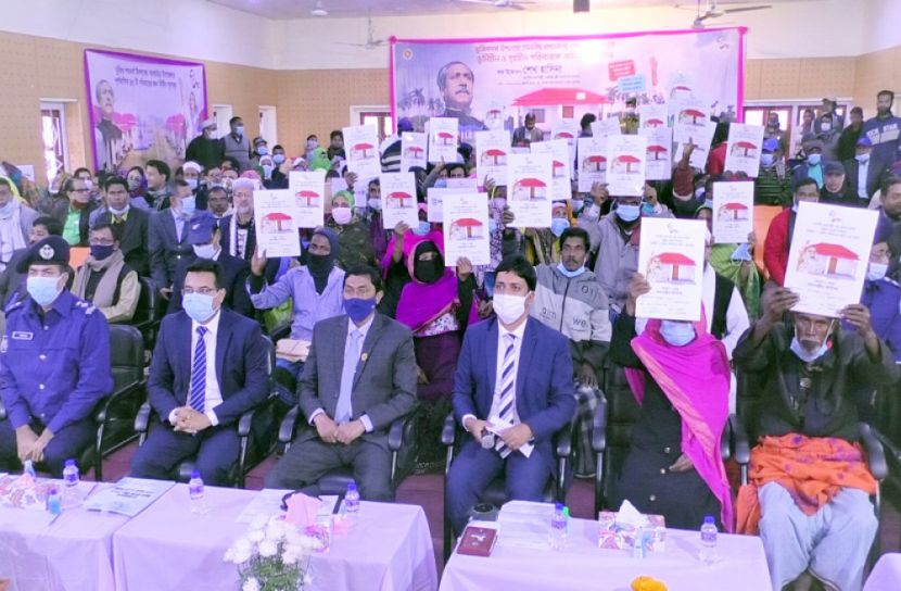 প্রধানমন্ত্রীর উপহার পেল ব্রাহ্মণবাড়িয়ার ১০৯১ গৃহহীন পরিবার