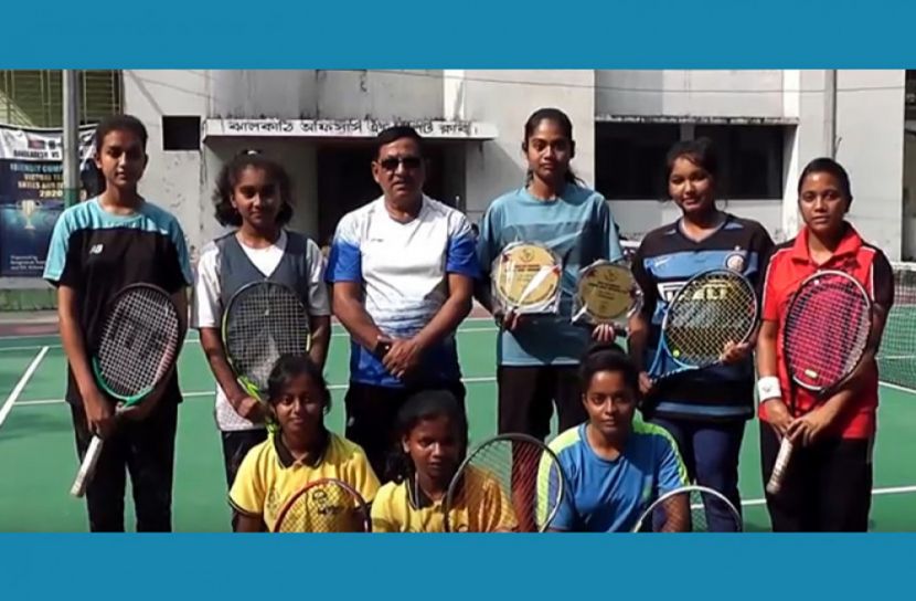 টেনিসে আগ্রহ বাড়ছে ঝালকাঠির মেয়েদের, দেশ সেরা সুস্মিতা