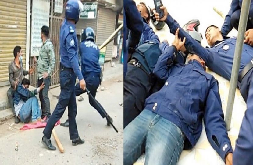 পাথরঘাটা পৌর নির্বাচন : ত্রিমুখী সংঘর্ষে ওসিসহ আহত অর্ধশতাধিক