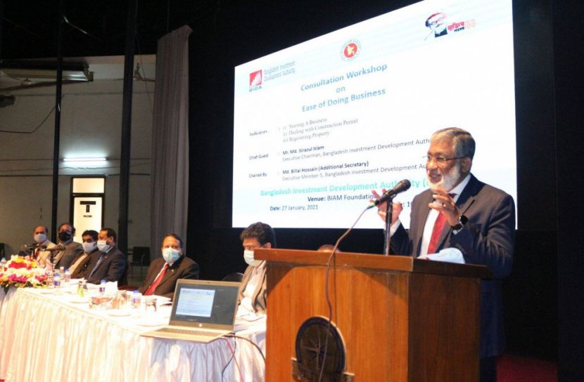 ব্যবসা সহজীকরণ সূচক উন্নত করার তাগিদ