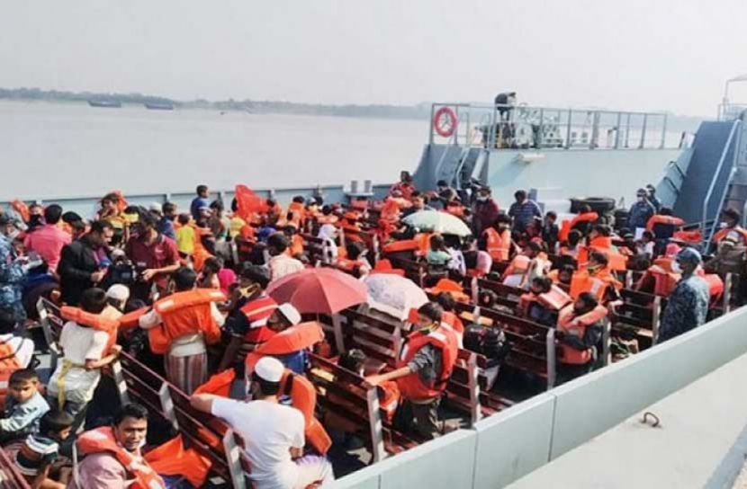 তৃতীয় দফায় ভাসানচরের পথে ১৭৭৮ রোহিঙ্গা