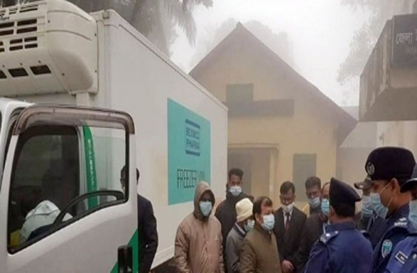 এক লাখ টিকা পৌঁছালো ব্রাহ্মণবাড়িয়ায়