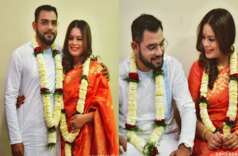 গাঁটছড়া বাঁধলেন ইমন ও নীলাঞ্জন