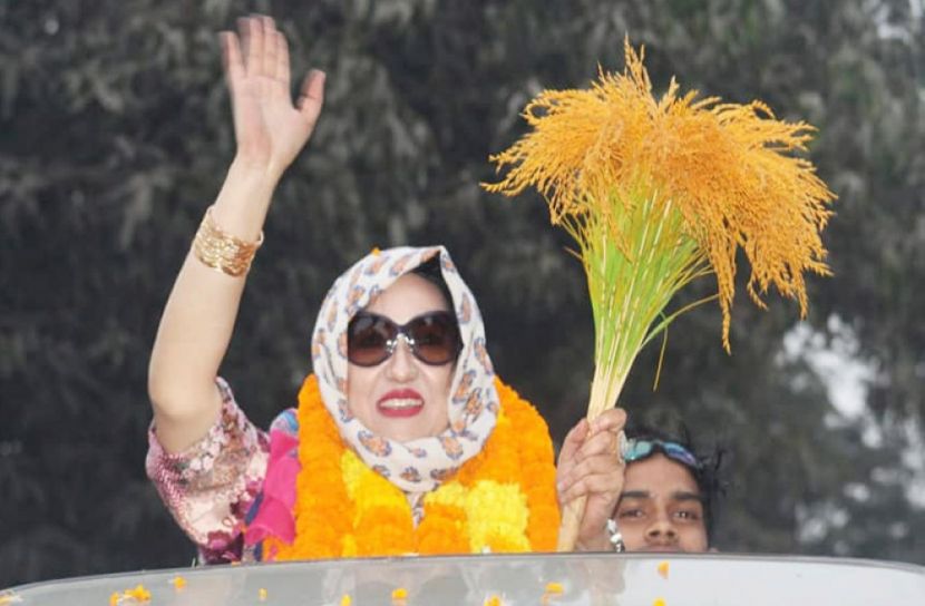 ধানের শীষ নিয়ে এলাকায় ফিরলেন শুচি