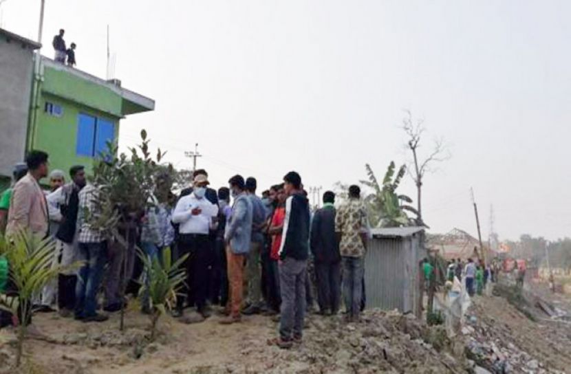 জুড়ীতে ফানাই নদীর অবৈধ স্থাপনা উচ্ছেদ 